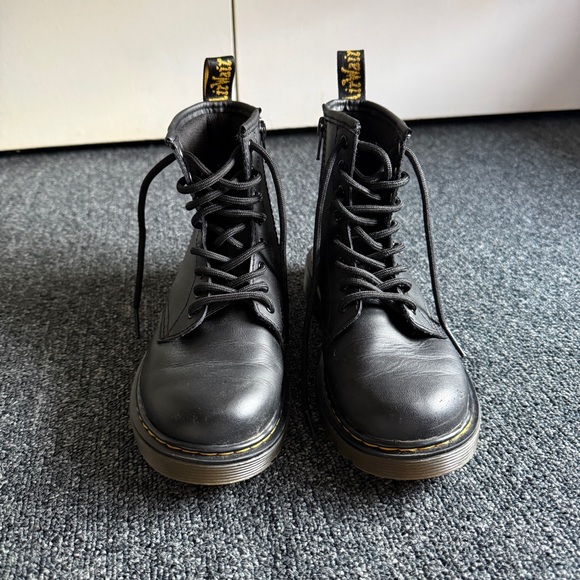Dr. Martens Air Wair Black Boots 1460J Kids Youth Size 3 - Picture 2 of 11